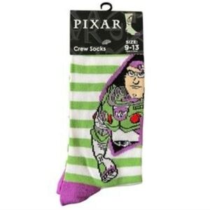 Disney Buzz‎ Lightyear Kids Socks - Green and Purple